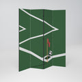 FOOTBALL ACTION Biombo Decorativo de 4 Painéis