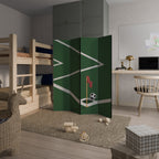 FOOTBALL ACTION Biombo Decorativo de 4 Painéis