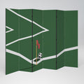 FOOTBALL ACTION Decorative 6-Panel Room Divider