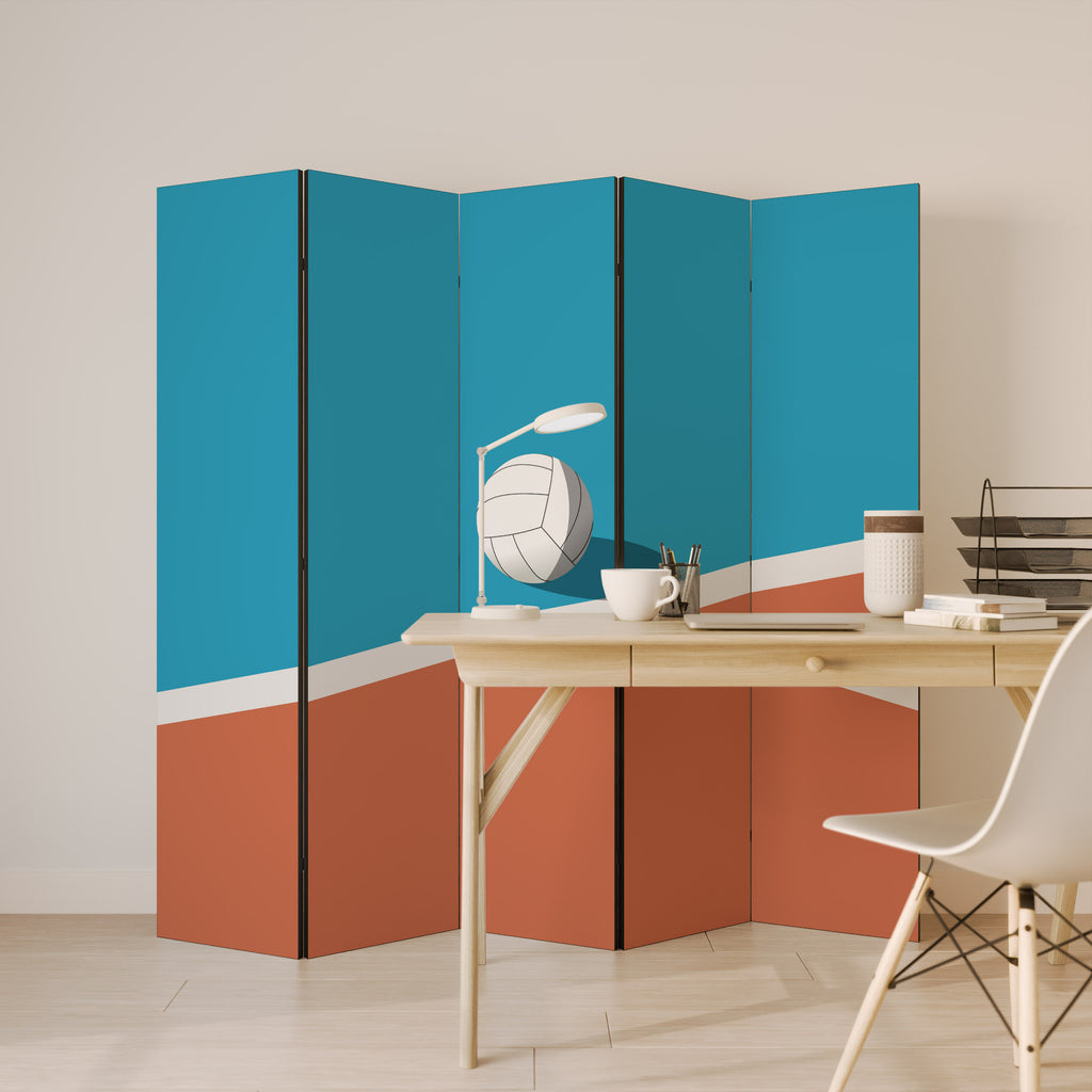VOLLEYBALL TIME Biombo de 5 Painéis