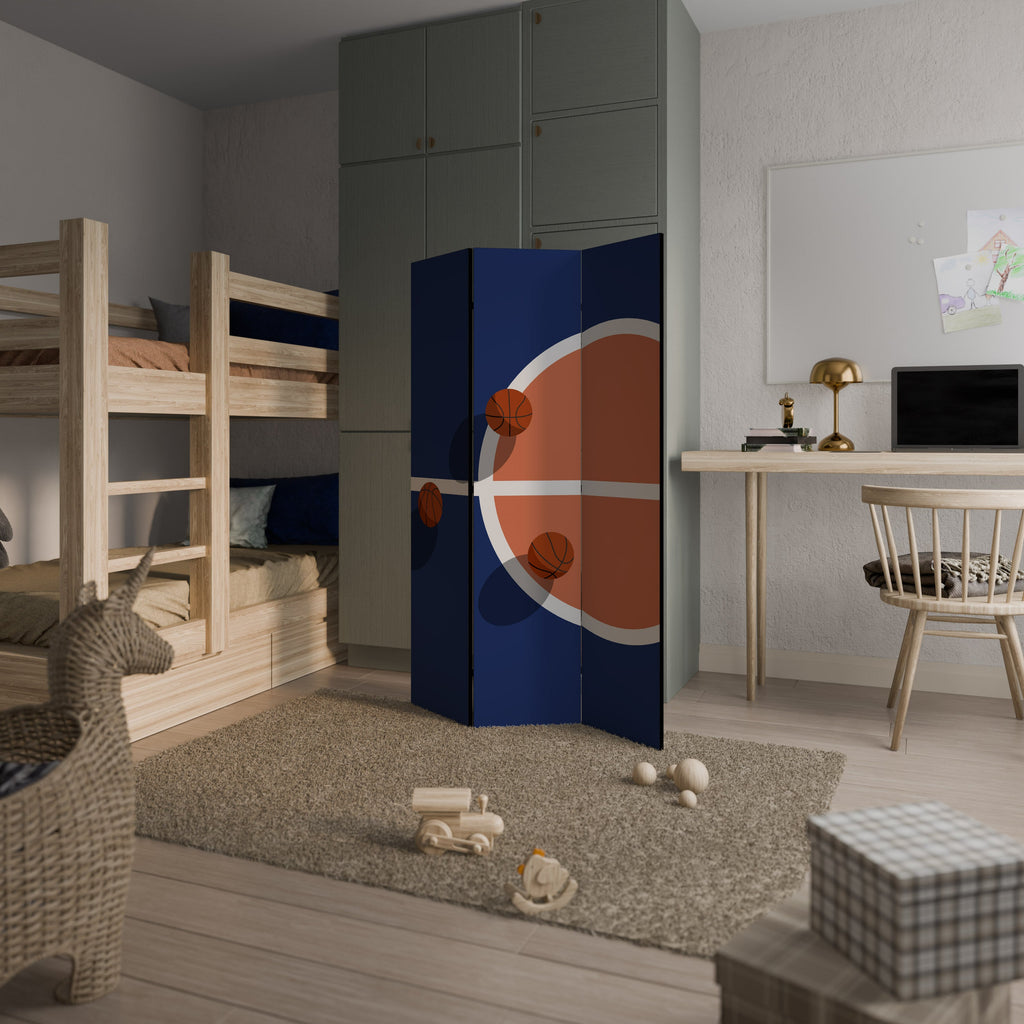 BASKETBALL CHALLENGE Biombo Decorativo de 3 Painéis