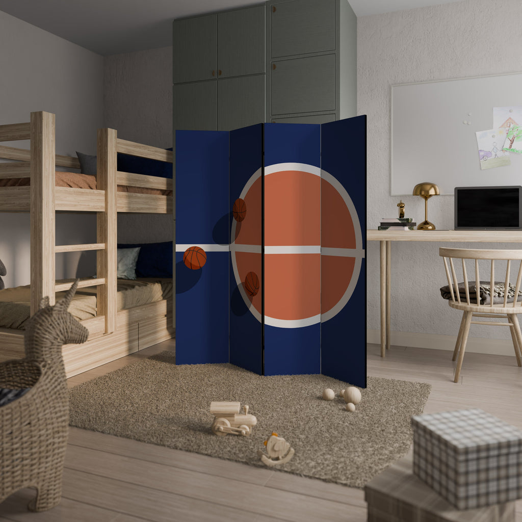 BASKETBALL CHALLENGE Biombo Decorativo de 4 Painéis