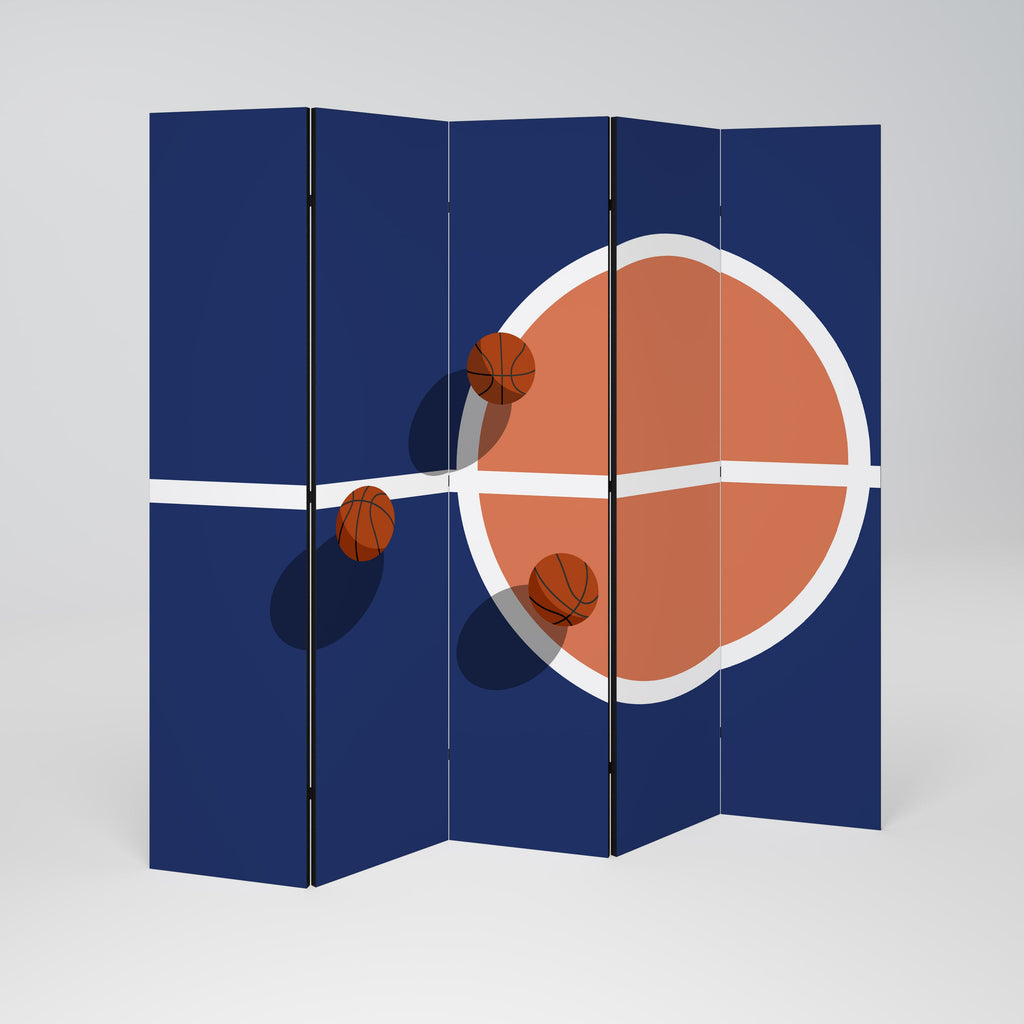 BASKETBALL CHALLENGE Biombo Decorativo de 5 Painéis