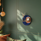 FAMOUS NUMBER 23 Prateleira Oval Decorativa em Efeito Carvalho