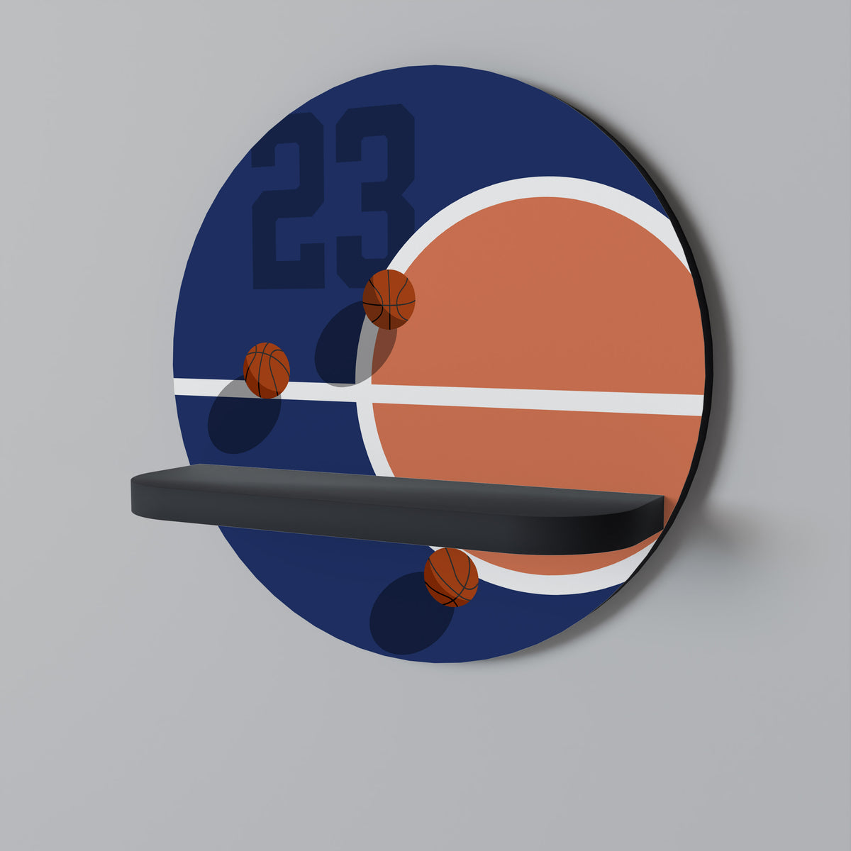 FAMOUS NUMBER 23 Art Shelf