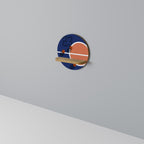 FAMOUS NUMBER 23 Prateleira Redonda Decorativa em Efeito Carvalho