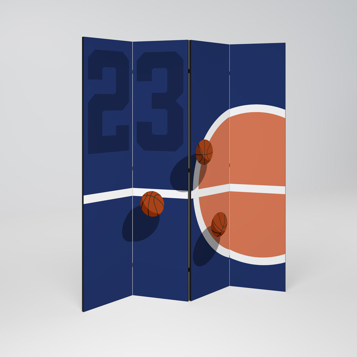 FAMOUS NUMBER 23 Biombo de 4 Painéis
