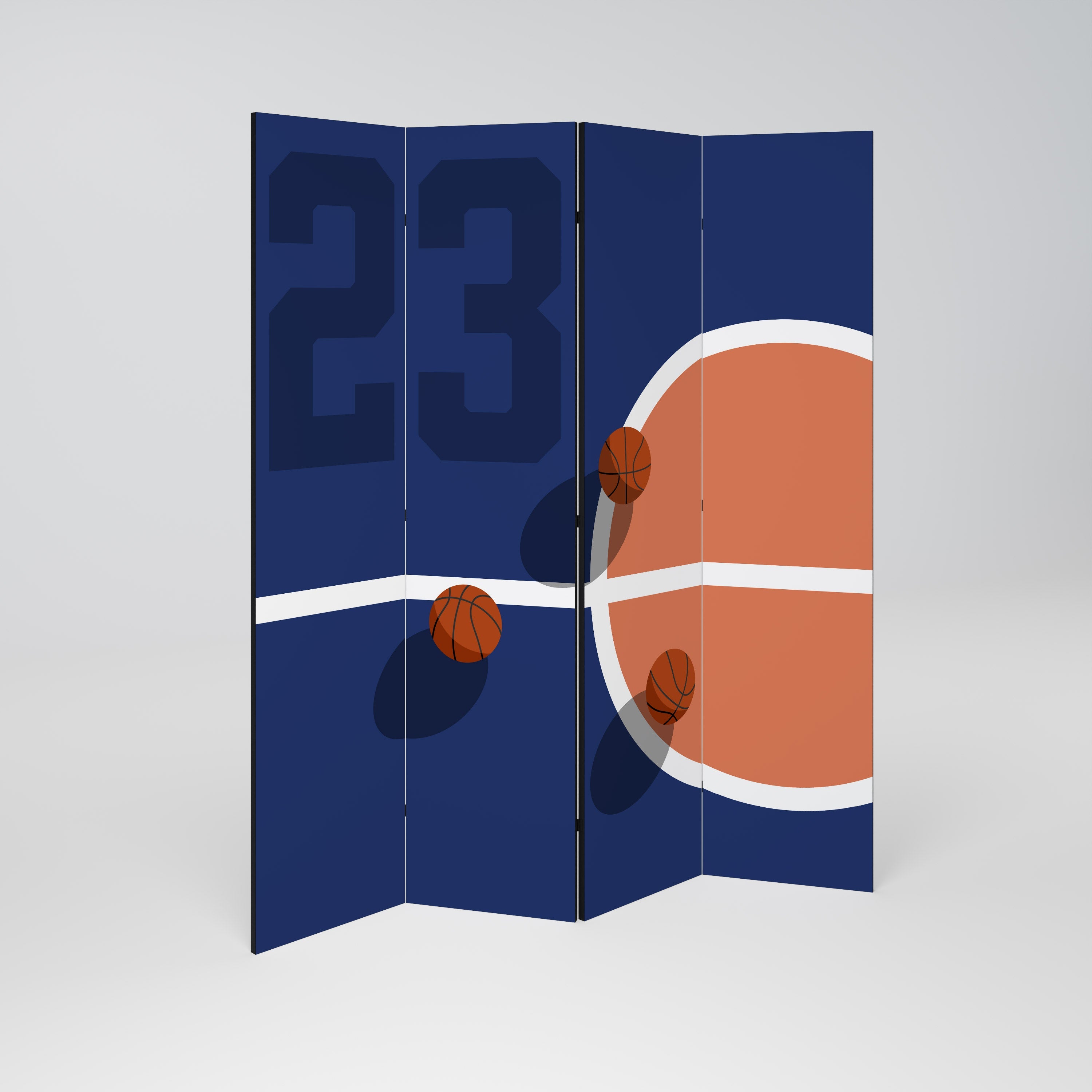 FAMOUS NUMBER 23 Biombo Decorativo de 4 Painéis