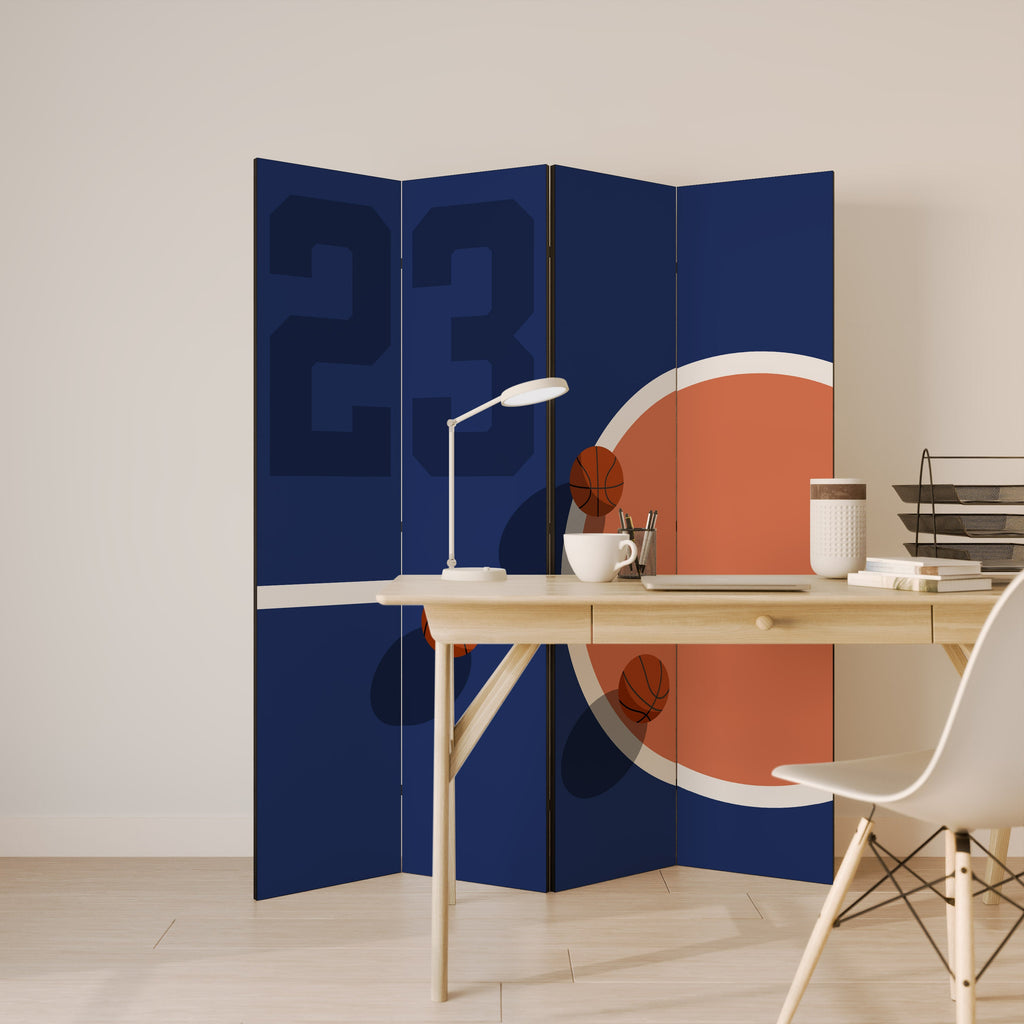 FAMOUS NUMBER 23 Biombo Decorativo de 4 Painéis