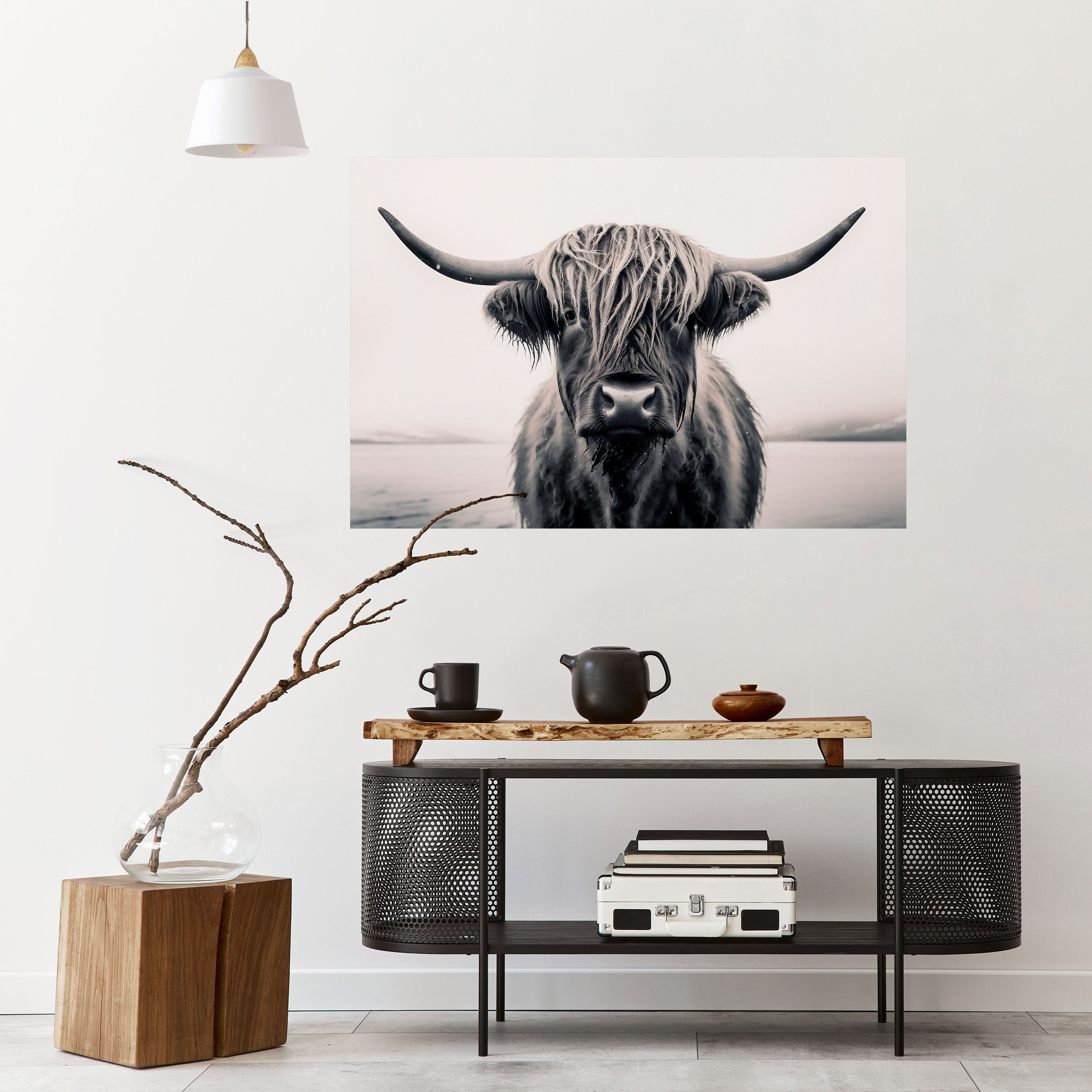 GENTLE GIANT STARE Peel and Stick Horizontal Poster