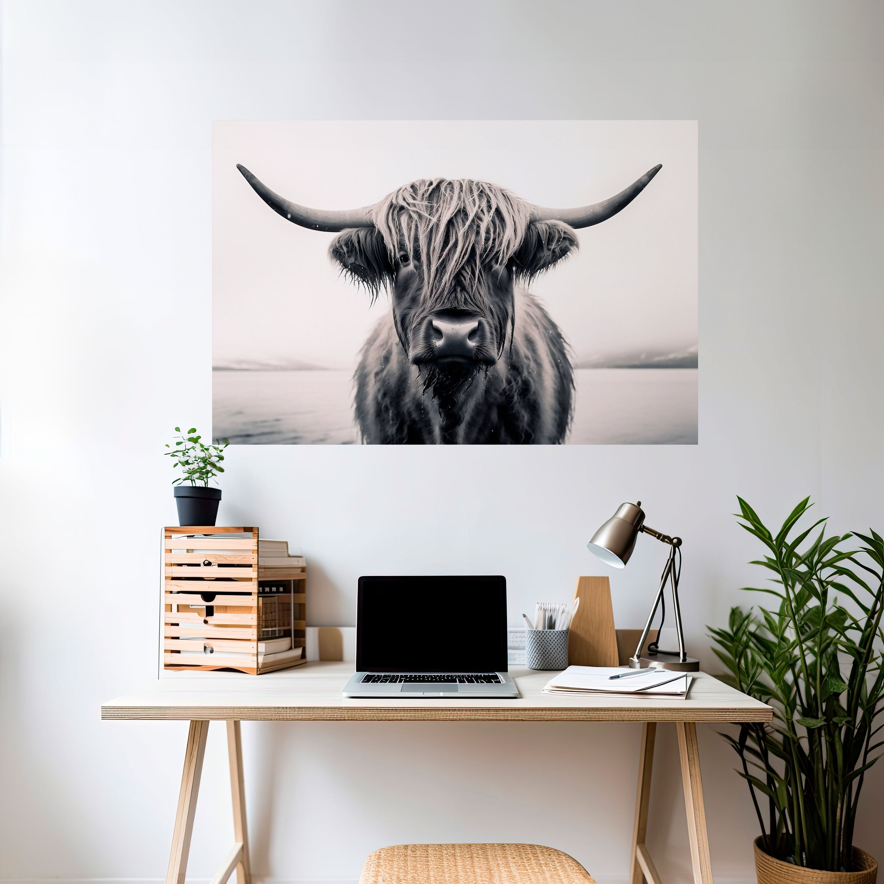 GENTLE GIANT STARE Peel and Stick Horizontal Poster