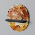 TRACES OF AUTUMN Prateleira Oval Decorativa em Acabamento Preto