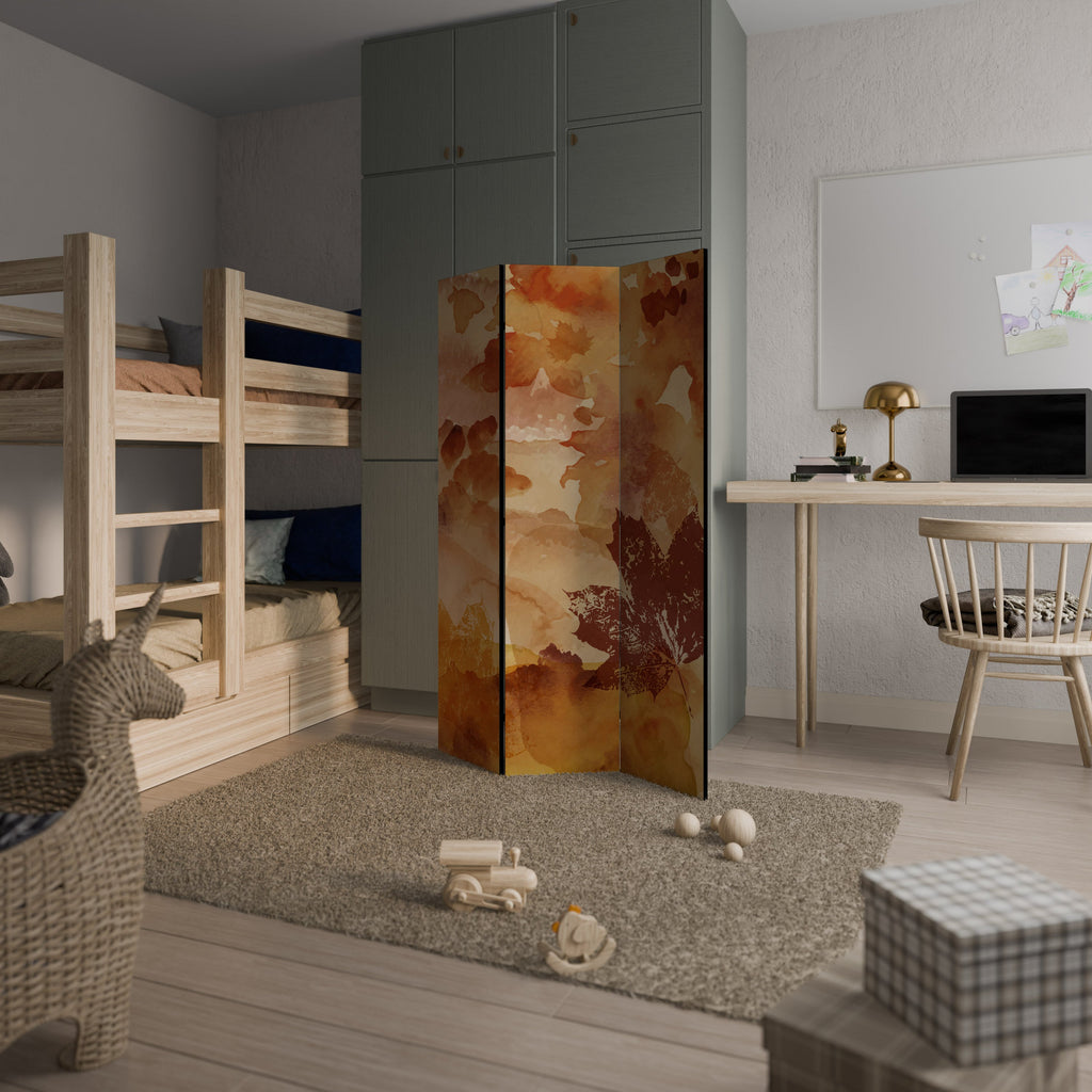 TRACES OF AUTUMN Decorative 3-Panel Room Divider