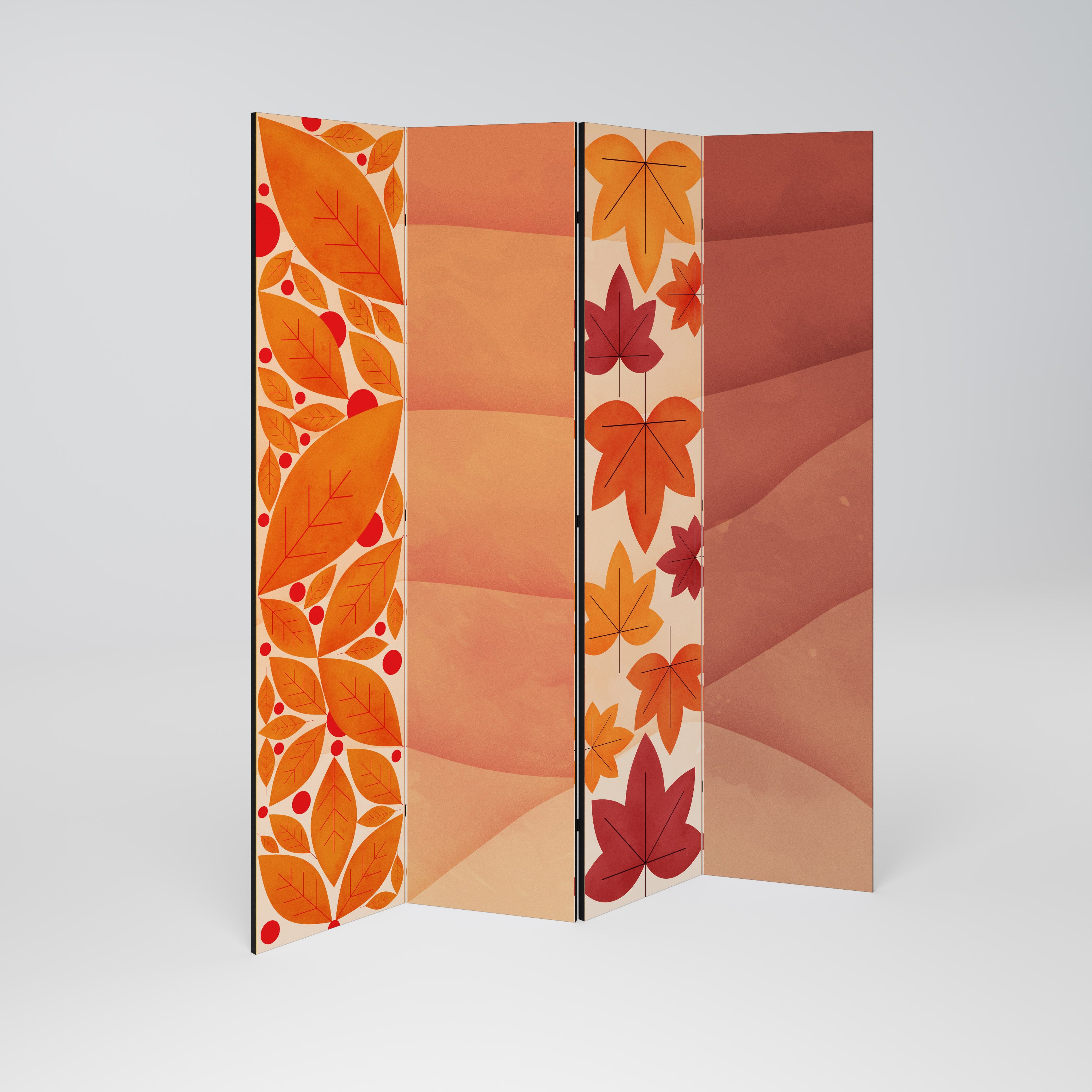 VIBRANT FALL FOLIAGE 4-Panel Room Divider