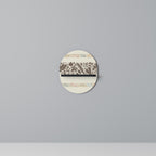 FOLIAGE ROWS Prateleira Oval Decorativa em Acabamento Preto