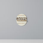 FOLIAGE ROWS Prateleira Oval Decorativa em Efeito Carvalho