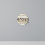 FOLIAGE ROWS Prateleira Redonda Decorativa em Efeito Carvalho