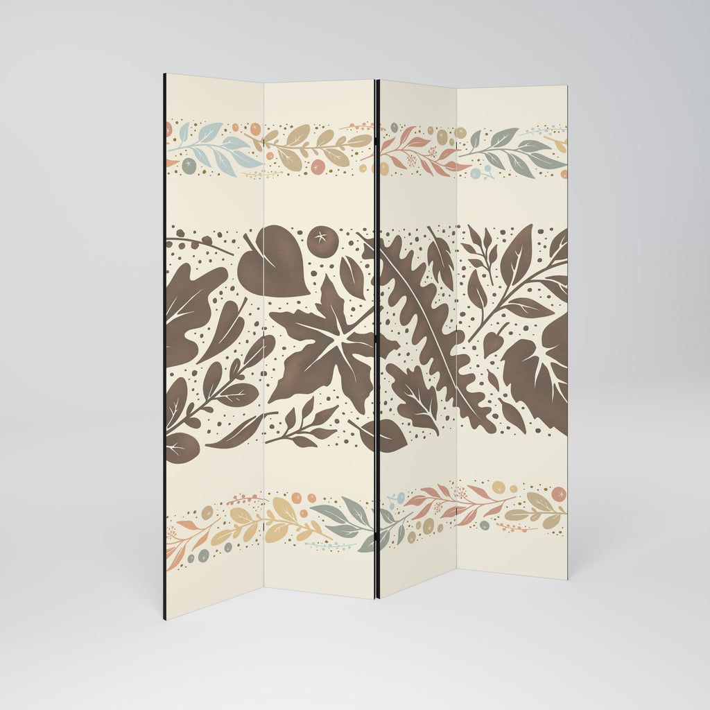 FOLIAGE ROWS Biombo Decorativo de 4 Painéis