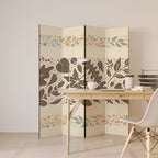 FOLIAGE ROWS 4-Panel Room Divider