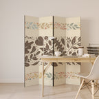 FOLIAGE ROWS Biombo Decorativo de 4 Painéis