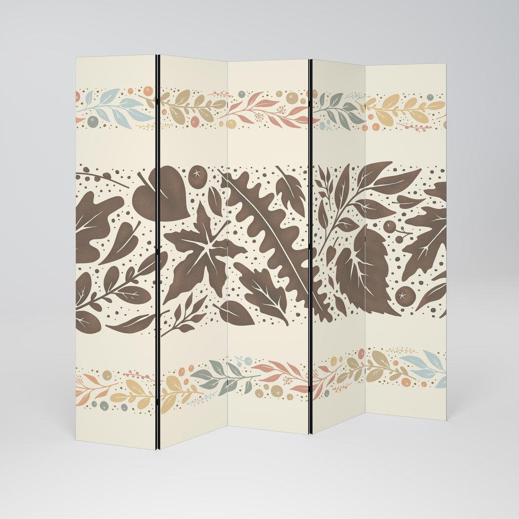 FOLIAGE ROWS Biombo Decorativo de 5 Painéis