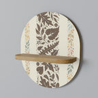 FOLIAGE TALES Prateleira Oval Decorativa em Efeito Carvalho