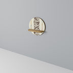 FOLIAGE TALES Prateleira Redonda Decorativa em Efeito Carvalho