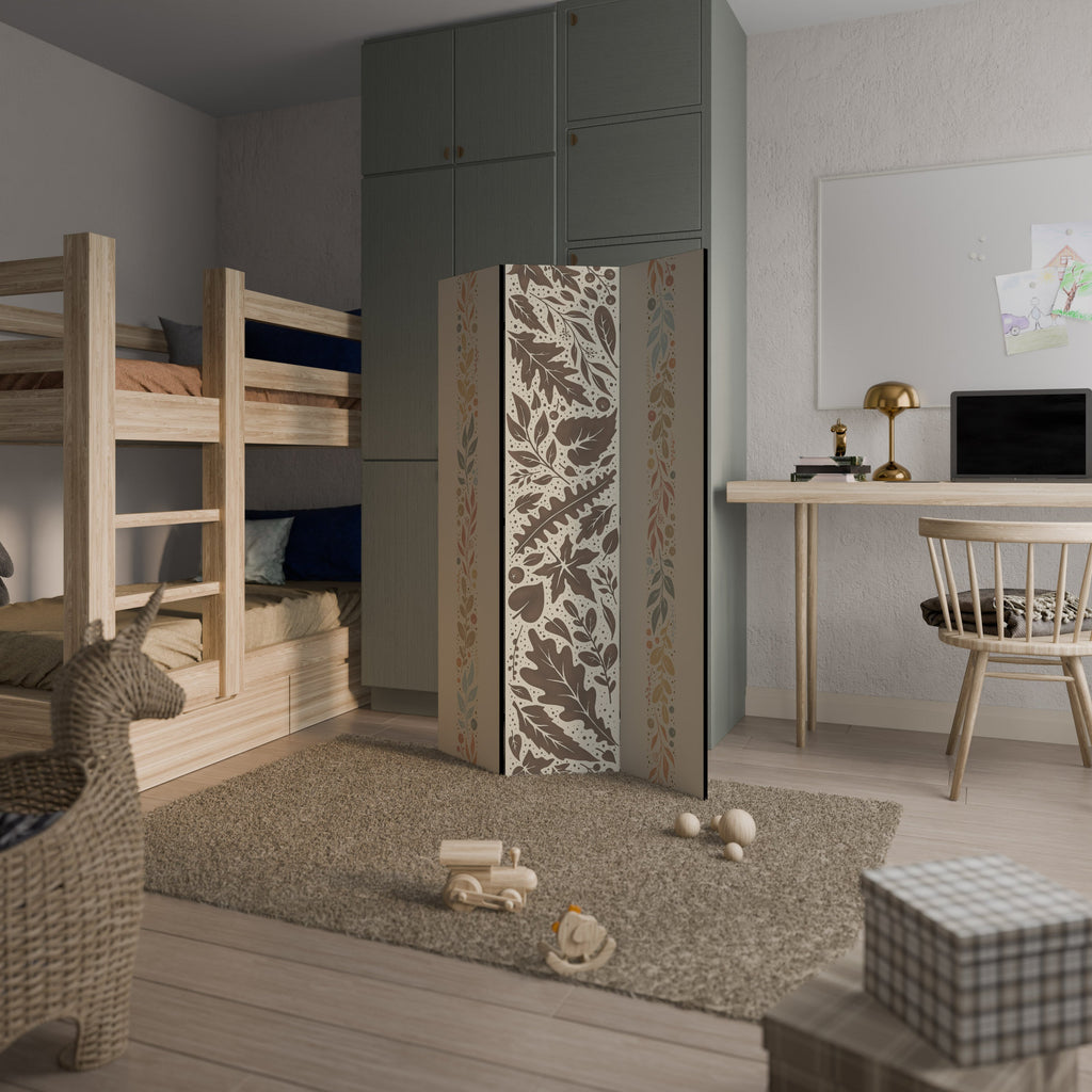 FOLIAGE TALES Biombo Decorativo de 3 Painéis