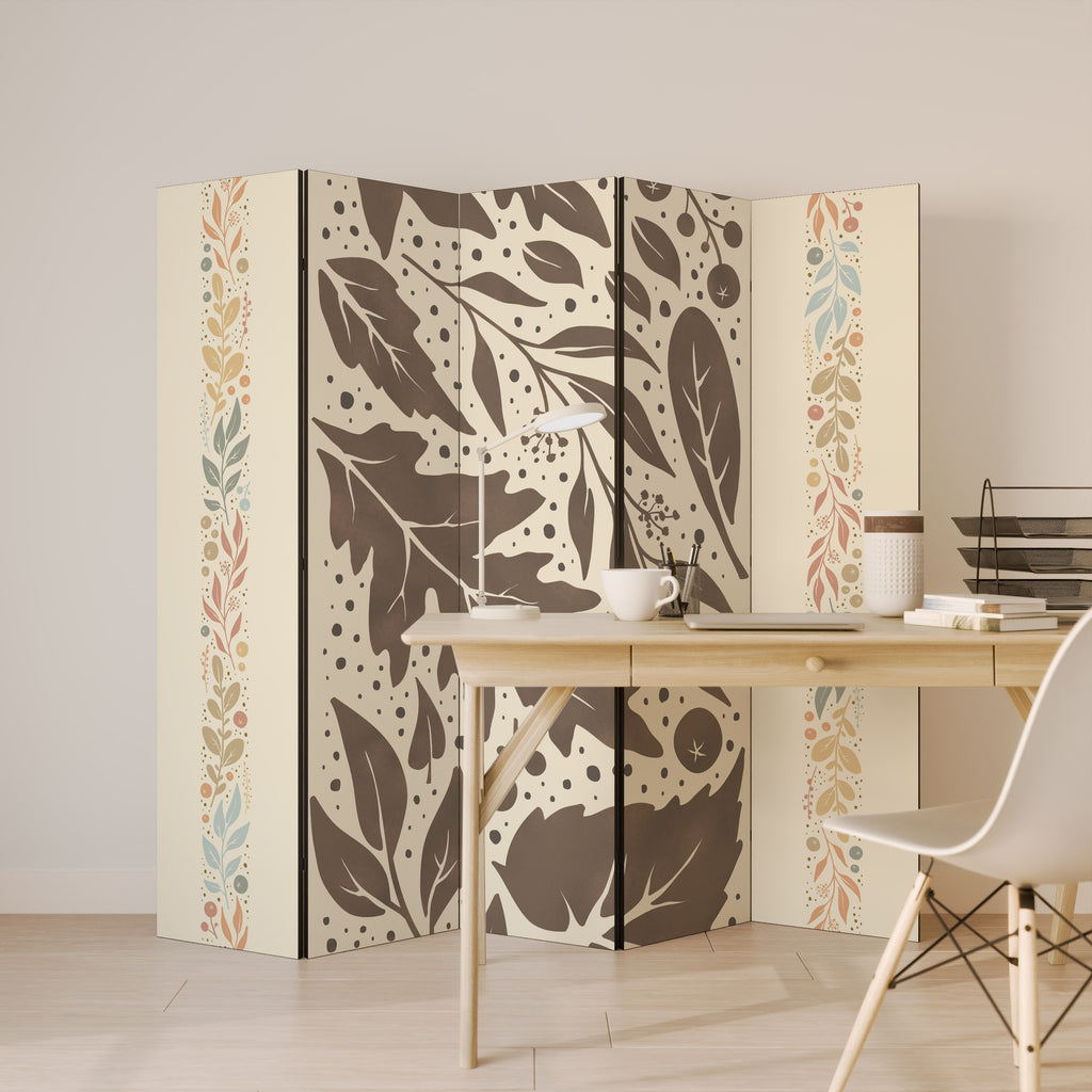 FOLIAGE TALES 5-Panel Room Divider
