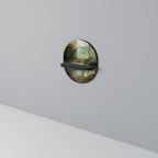 SUNLIT STILLNESS Prateleira Oval Decorativa em Acabamento Preto