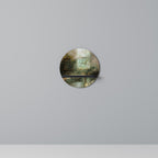 SUNLIT STILLNESS Round Art Shelf In Black Finish