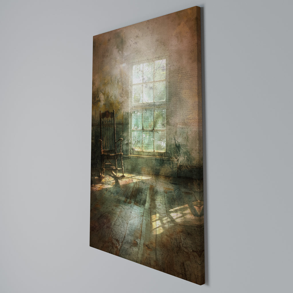SUNLIT STILLNESS Quadro em tela vertical