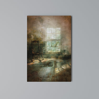 SUNLIT STILLNESS Vertical Canvas Print
