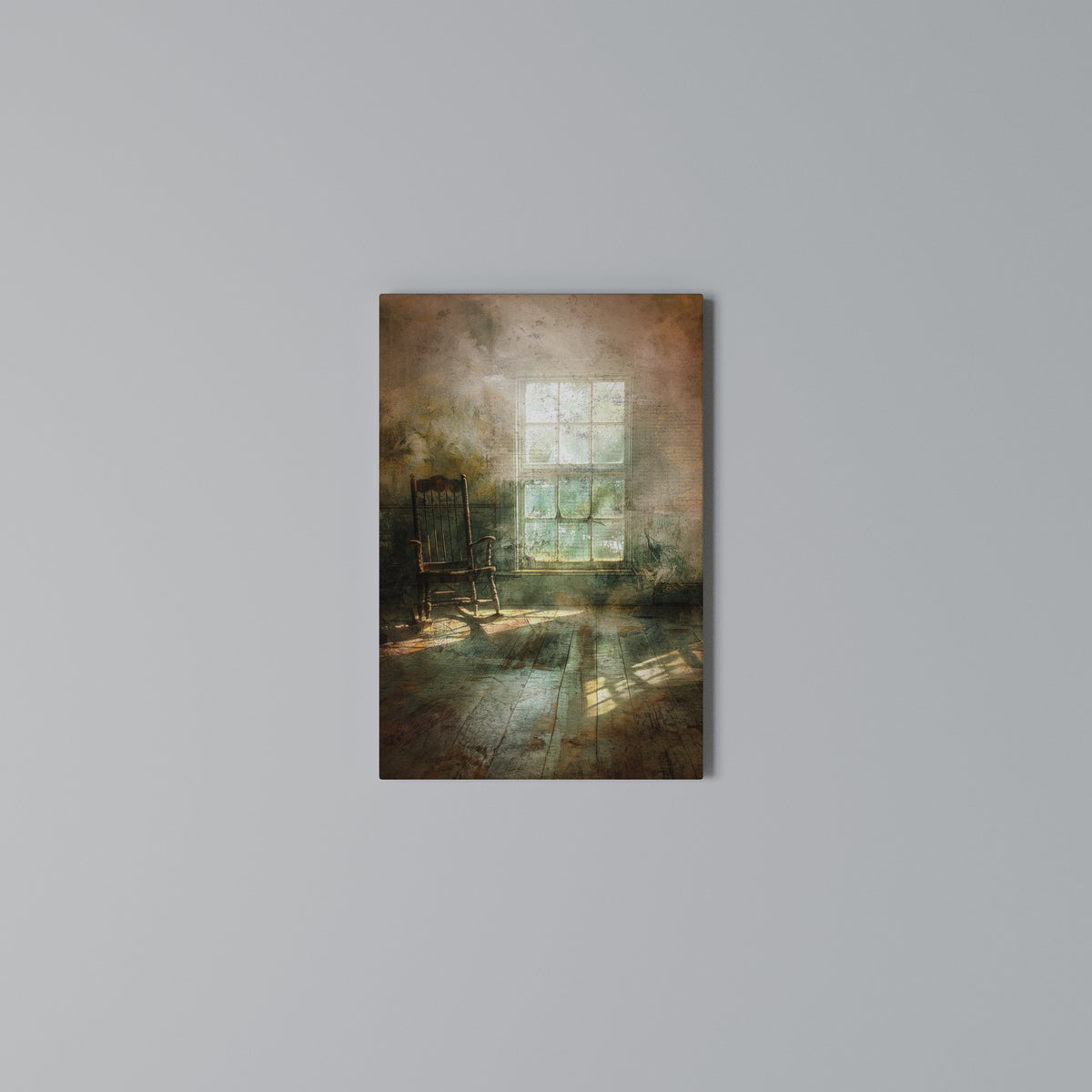 SUNLIT STILLNESS Vertical Canvas Print