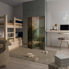 SUNLIT STILLNESS Biombo Decorativo de 3 Painéis