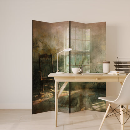 SUNLIT STILLNESS 4-Panel Room Divider