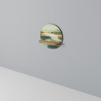 MORNING BY THE LAKE Prateleira Redonda Decorativa em Efeito Carvalho