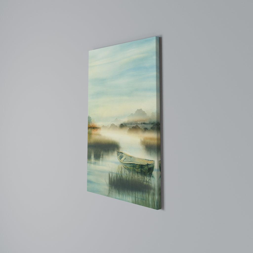 MORNING BY THE LAKE Quadro em tela vertical