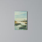 MORNING BY THE LAKE Quadro em tela vertical