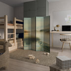 MORNING BY THE LAKE Biombo Decorativo de 4 Painéis