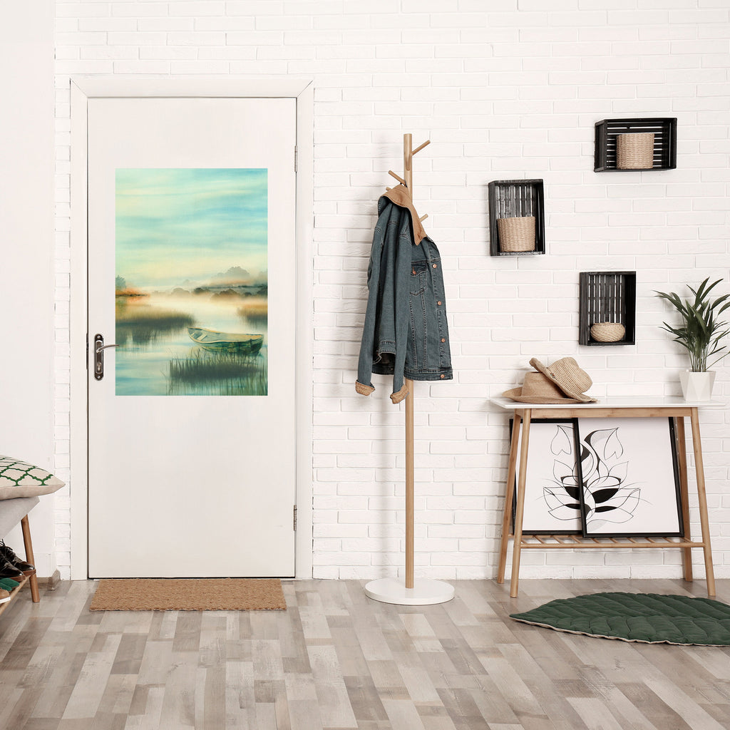 MORNING BY THE LAKE Poster Vertical Autocolante