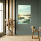 MORNING BY THE LAKE Poster Vertical Autocolante