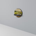 SUNSET PATH Prateleira Redonda Decorativa em Acabamento Preto