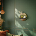 SUNSET PATH Prateleira Redonda Decorativa em Acabamento Preto