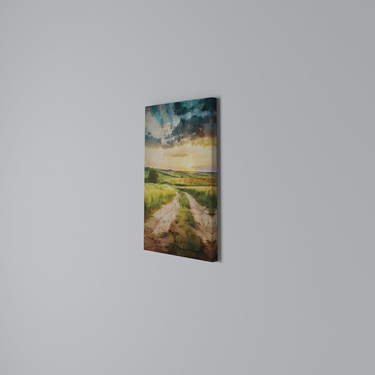 SUNSET PATH Quadro em tela vertical