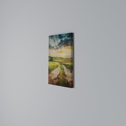 SUNSET PATH Quadro em tela vertical