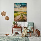 SUNSET PATH Poster Vertical Autocolante