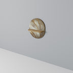 SOFT PLUMAGE Prateleira Oval Decorativa em Efeito Carvalho