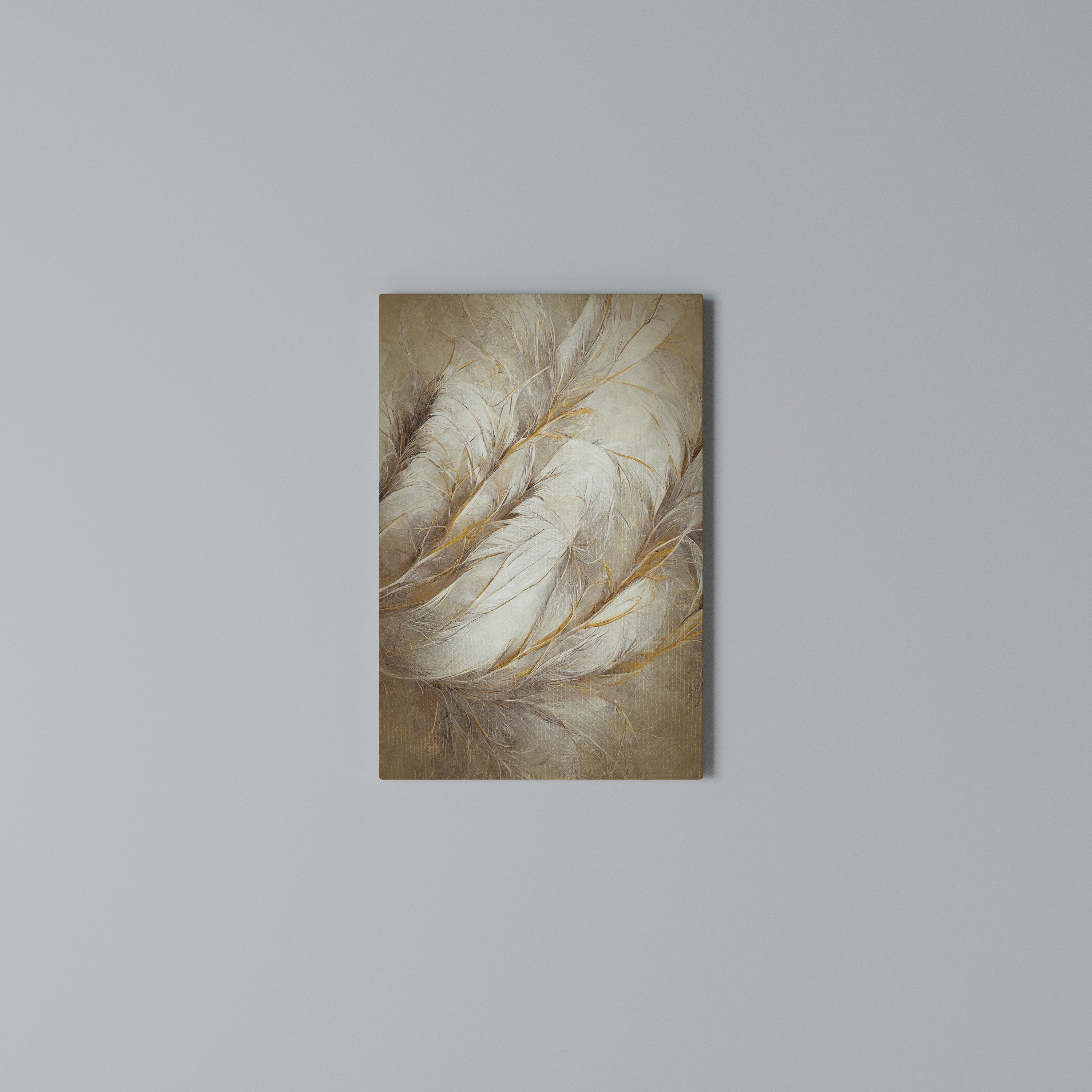 SOFT PLUMAGE Quadro em tela vertical