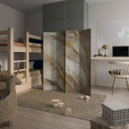 SOFT PLUMAGE Biombo Decorativo de 4 Painéis